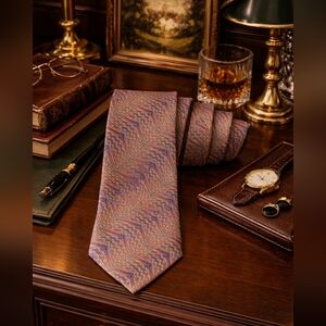 Vintage Missoni 100% Silk Classic Chevron Print Tie EUC